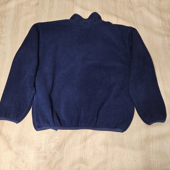 Against The Elements Size Xl Mens Blue Fleece Quarter Snap Pullover Jacket - Picture 3 of 6